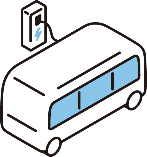 Ev 自動運転バスのイラスト 商用可 フリーイラスト素材 ソコスト
