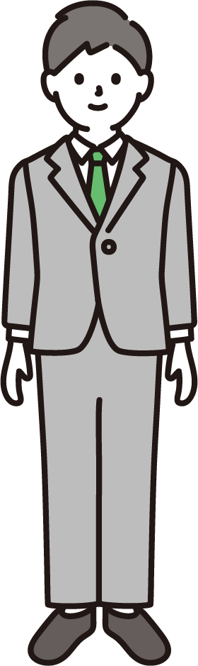 スーツを着た男性のイラスト 商用可 フリーイラスト素材 ソコスト
