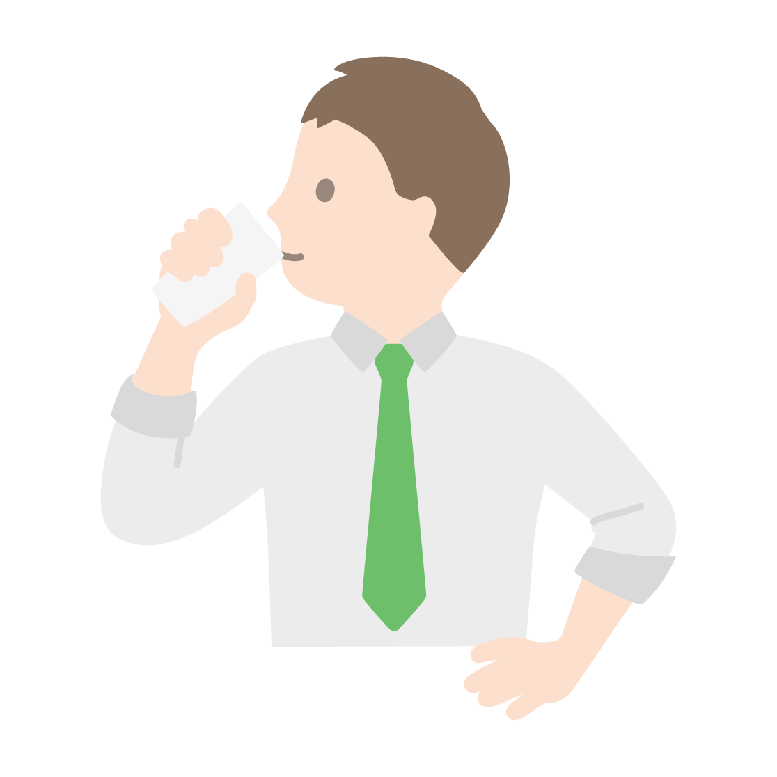 牛乳を飲む人のイラスト フリーイラスト素材集 ソコスト