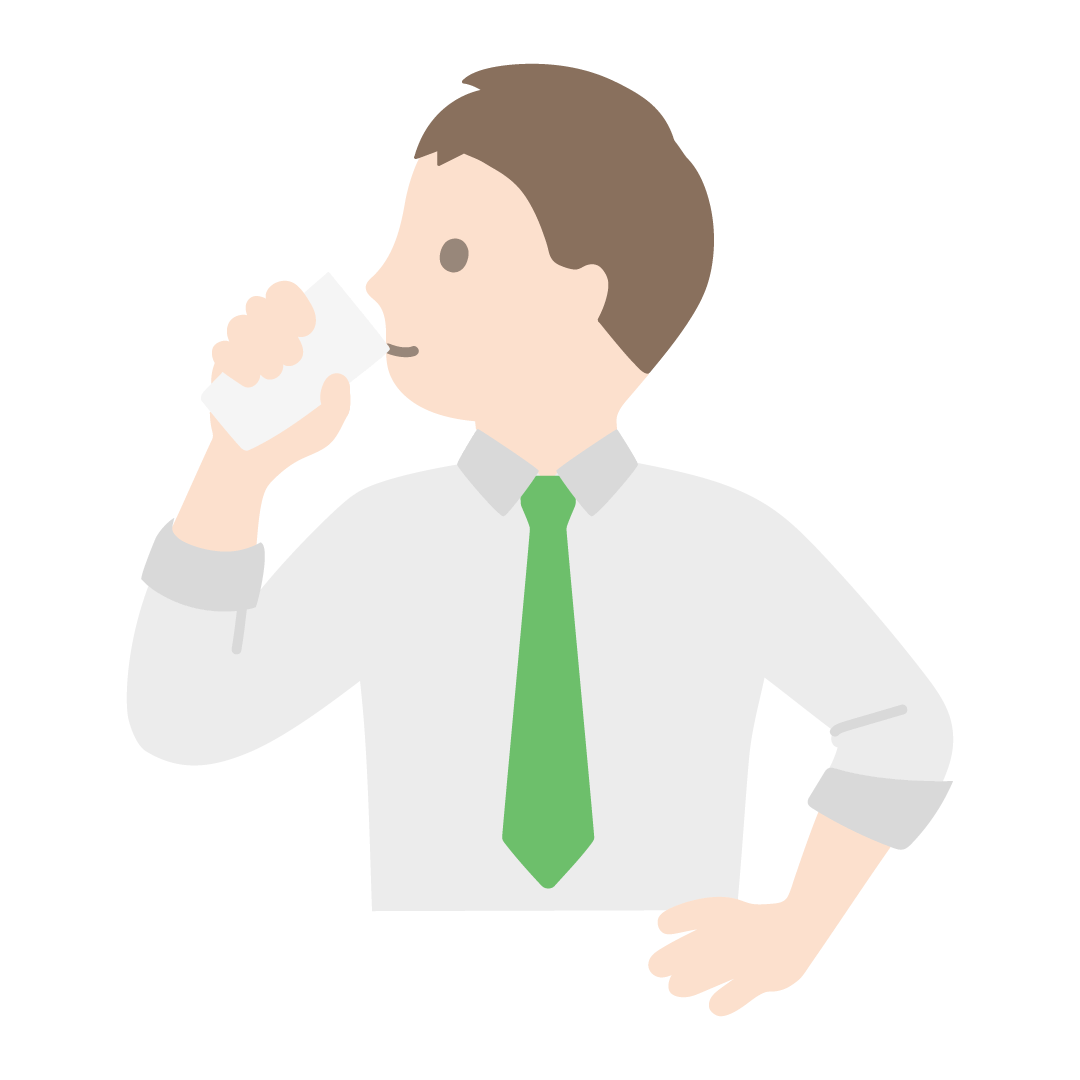 牛乳を飲む人のイラスト フリーのイラスト素材集 ソコスト