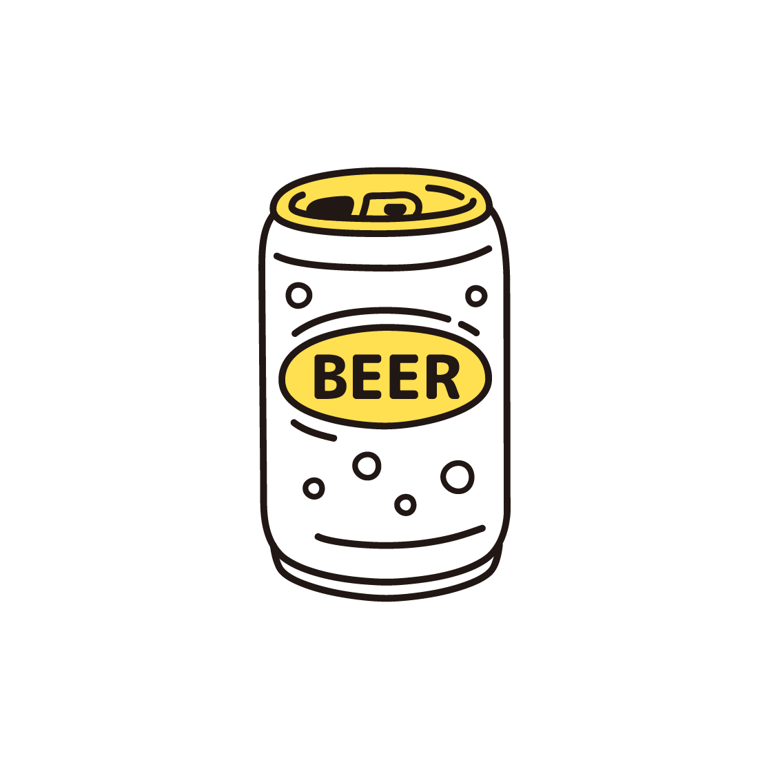 缶ビールのイラスト フリーイラスト素材集 ソコスト