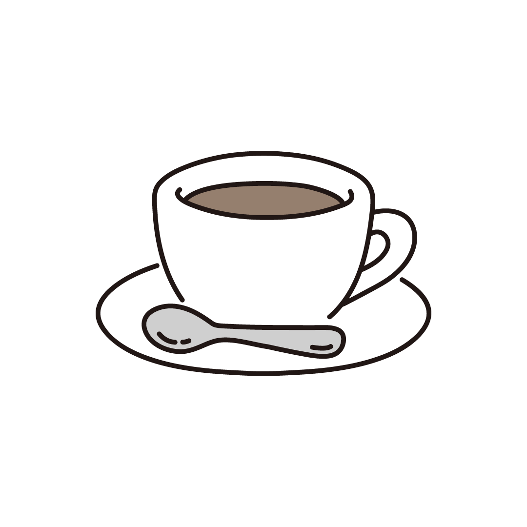 コーヒー・コーヒーカップのイラスト