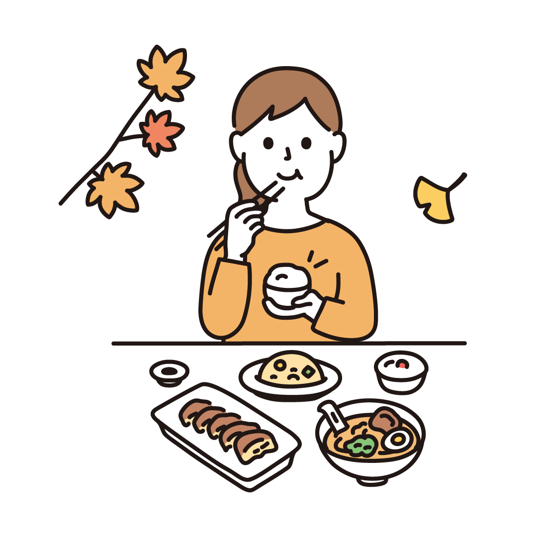 元の 食欲の秋 イラスト