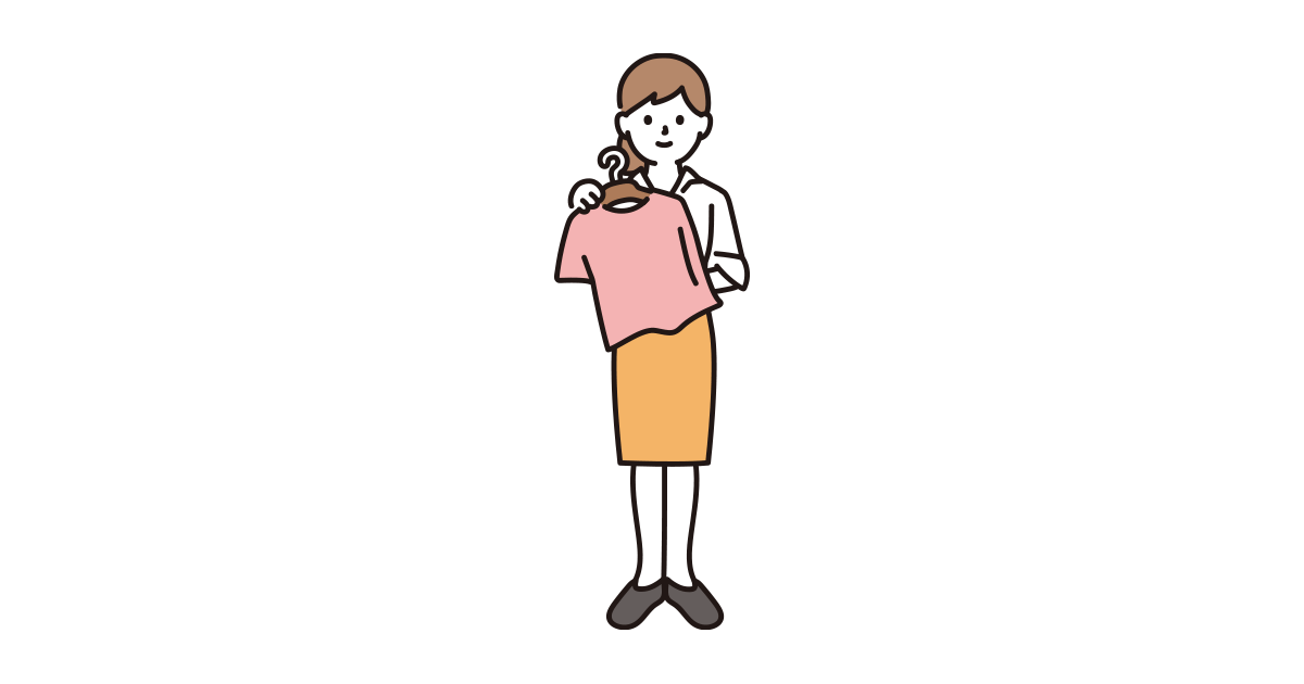 服 人気 店員おすすめ イラスト