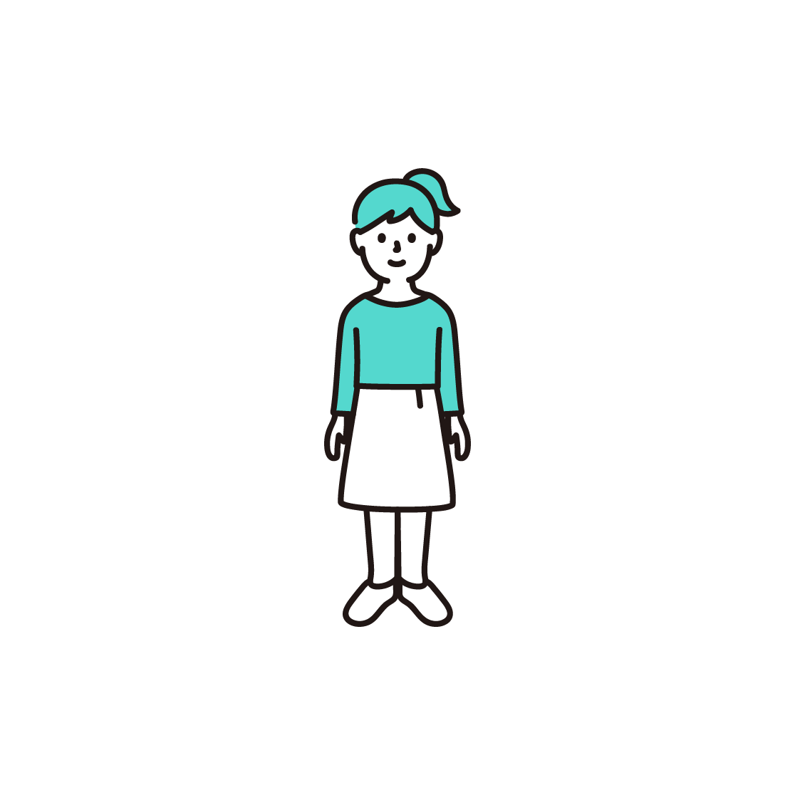 子ども 女の子 のイラスト フリーイラスト素材集 ソコスト