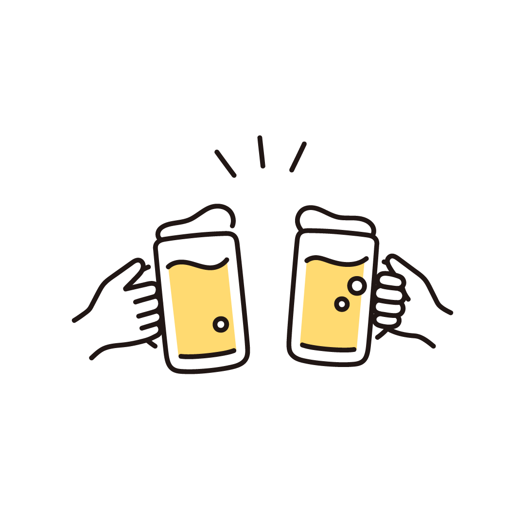 ビール（乾杯）