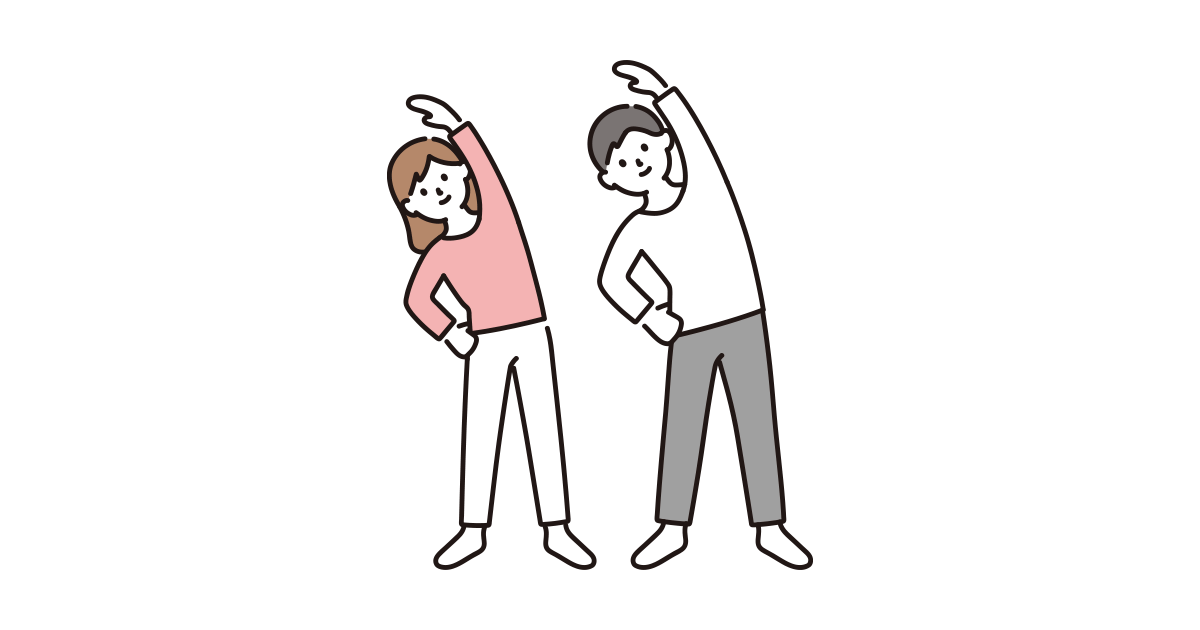 体操をする人のイラスト|商用可・フリーイラスト素材|ソコスト