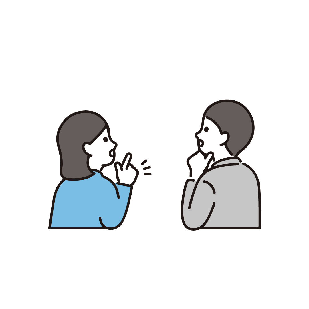 発見・ひらめくビジネスパーソン（後ろ）