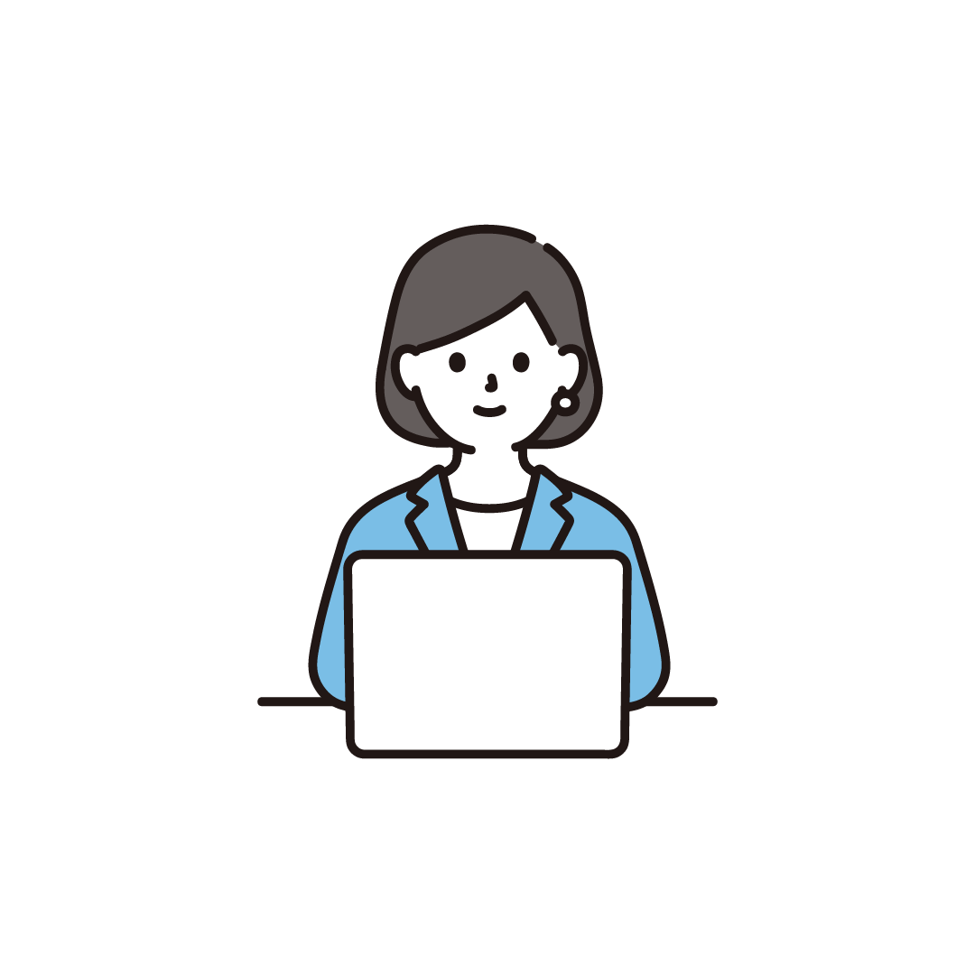 パソコンを使うビジネス女性