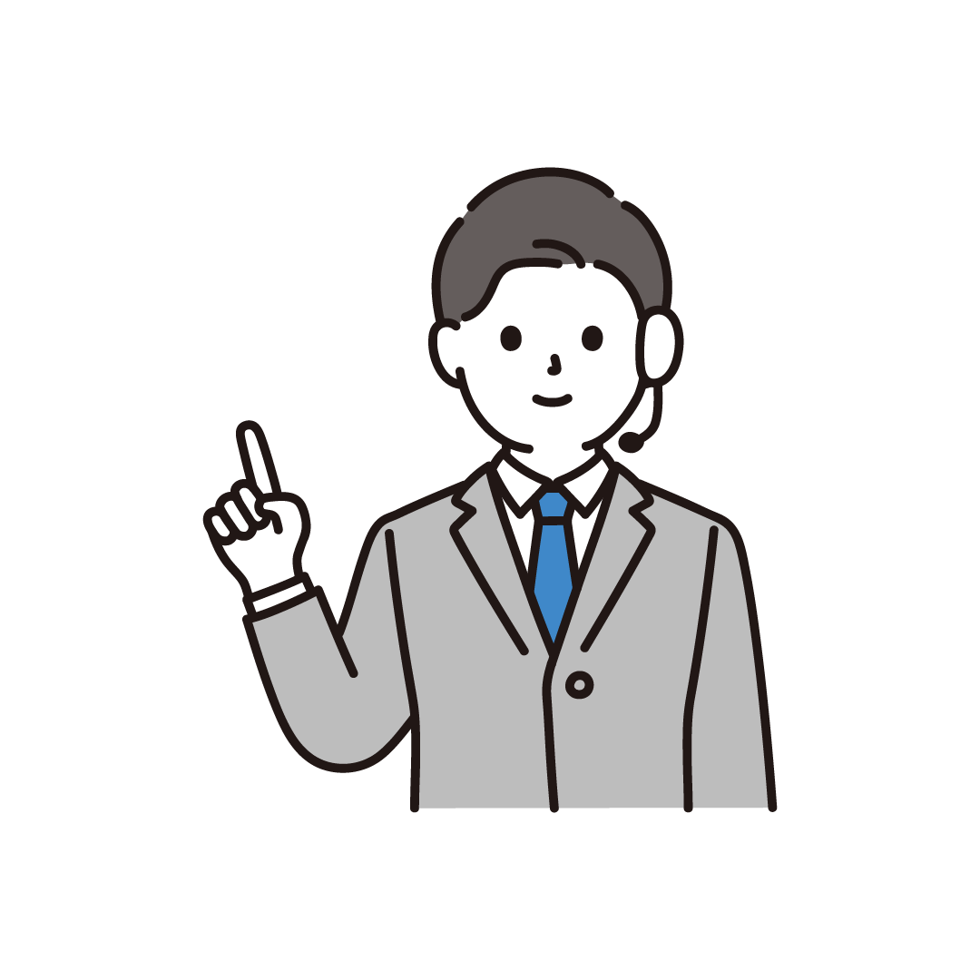 ヘッドセットをつけたビジネスパーソン