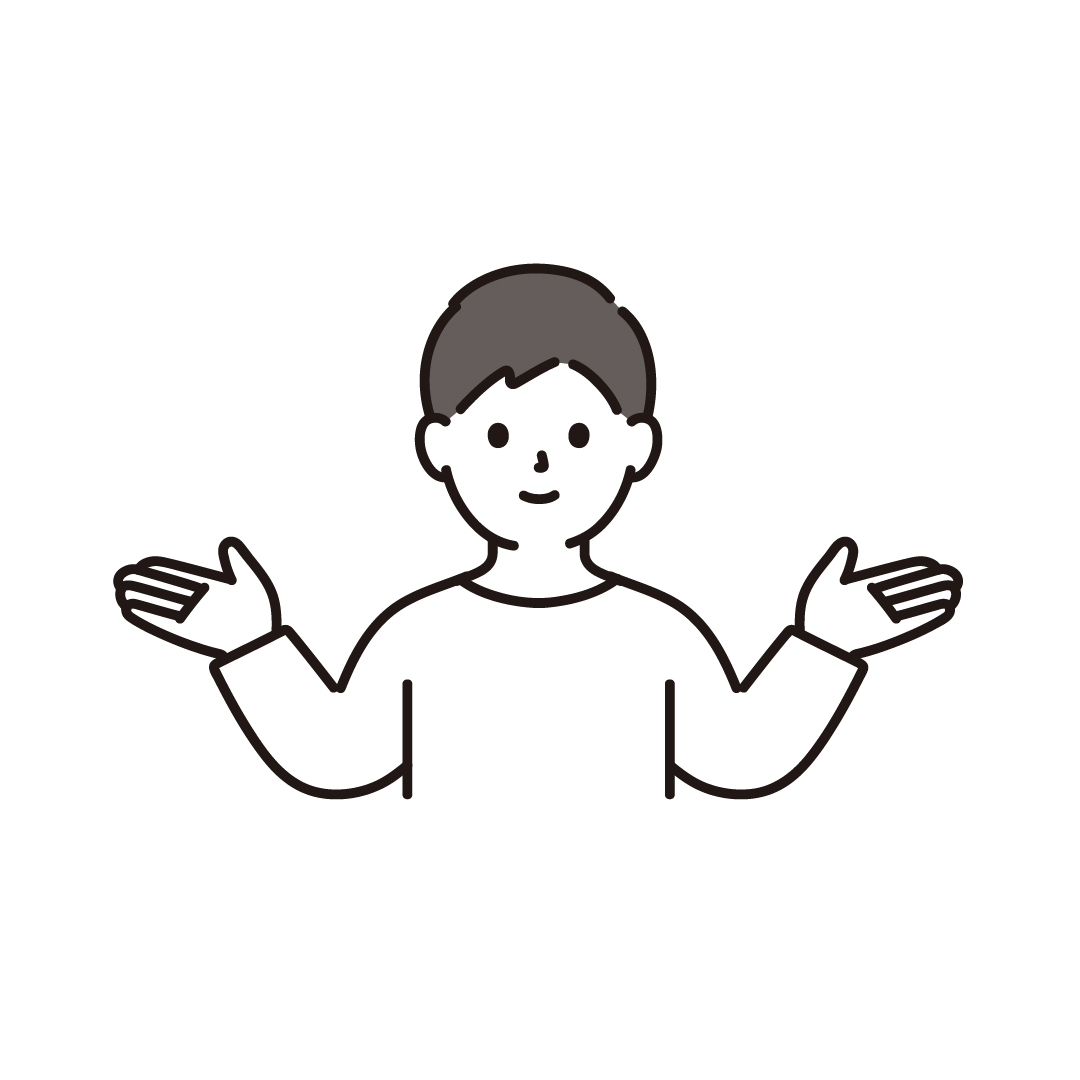 比較する男性