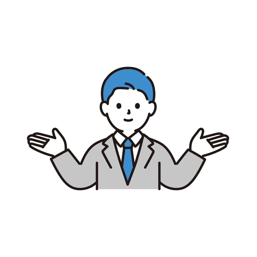 比較するビジネス男性