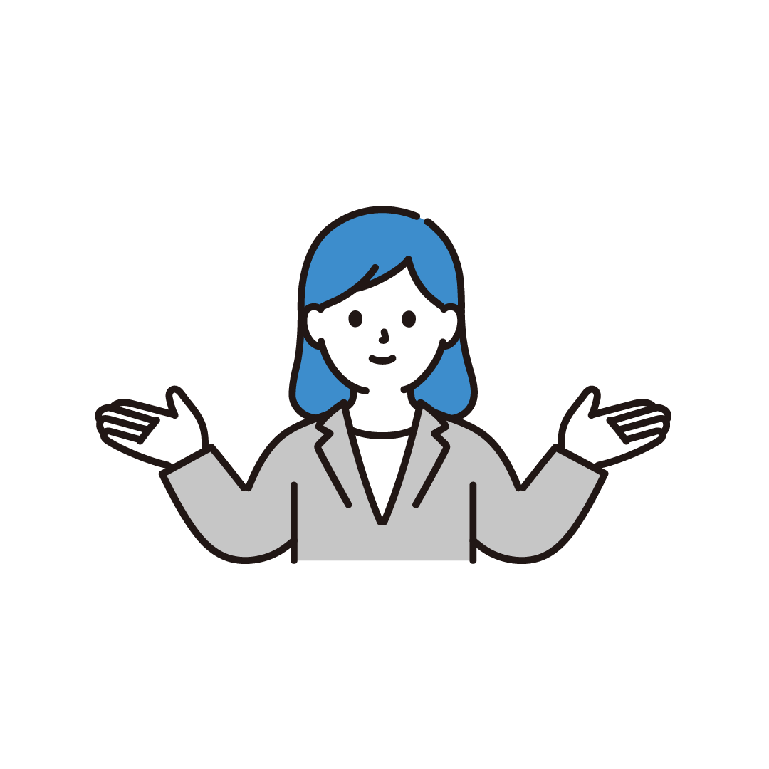 比較するビジネス女性
