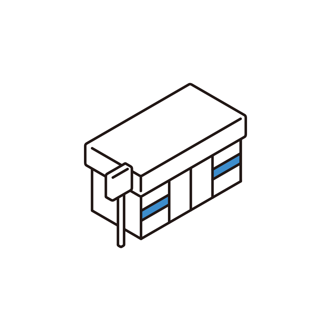 コンビニ（アイソメ）