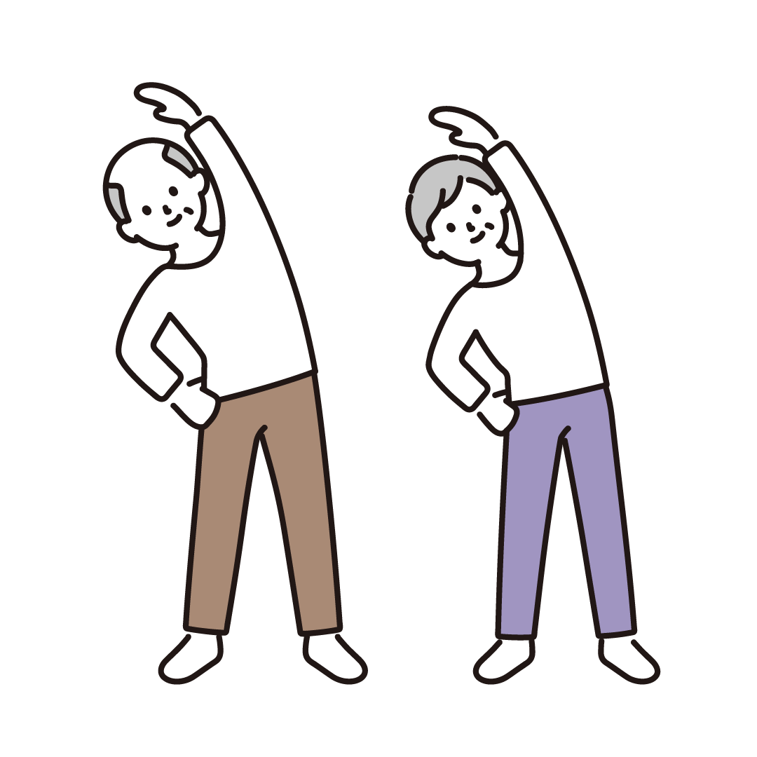 体操をするシニア