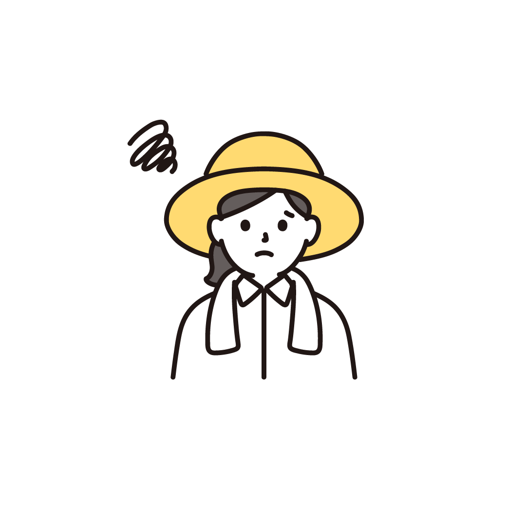 困っている農家の女性
