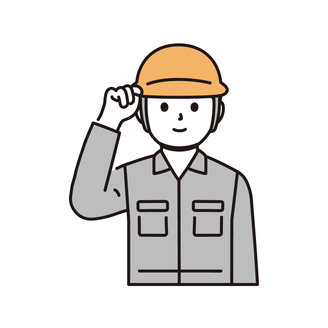 男性作業員（上半身）