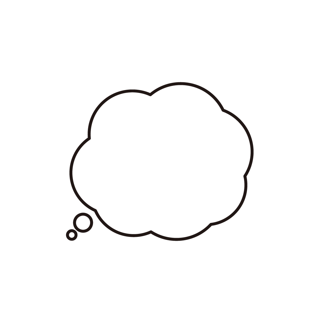 もくもく思考ふきだし