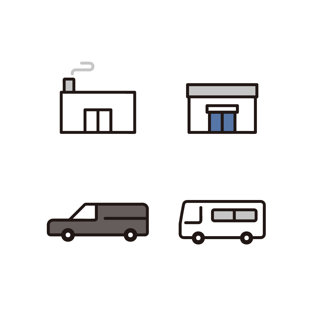 火葬場、葬儀場、霊柩車、送迎バス