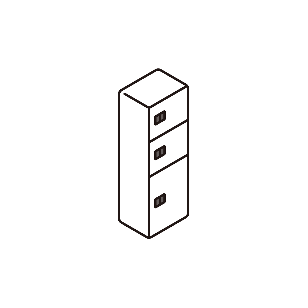 宅配ボックス（アイソメ）