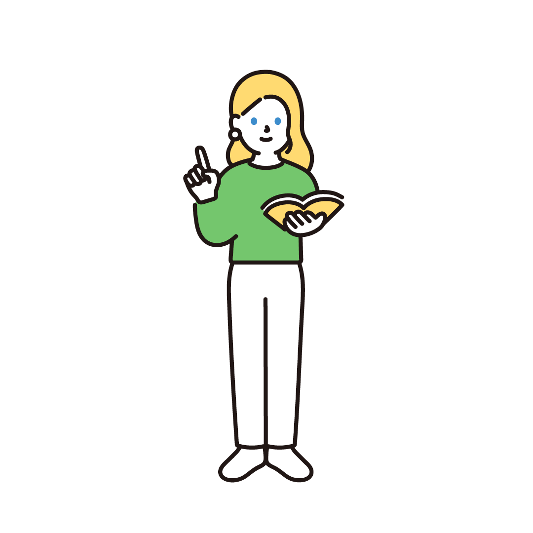 英語を教える外国人女性