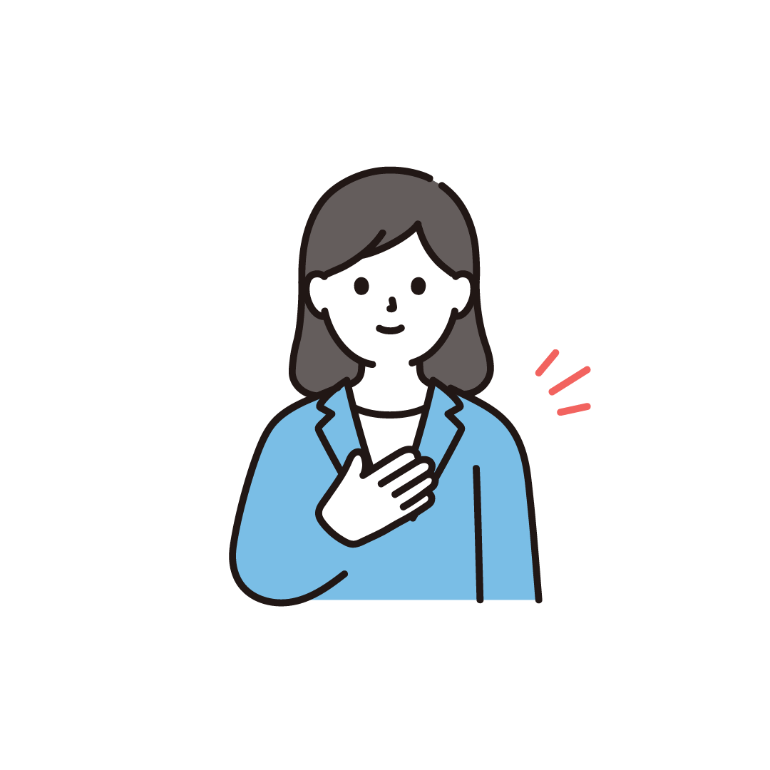 おまかせくださいポーズをするビジネス女性