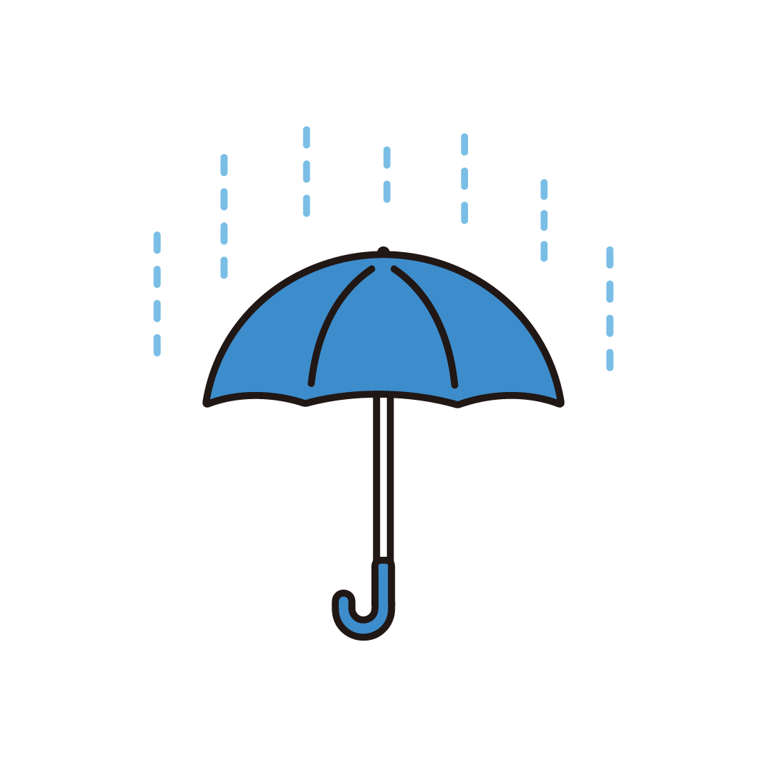傘と雨