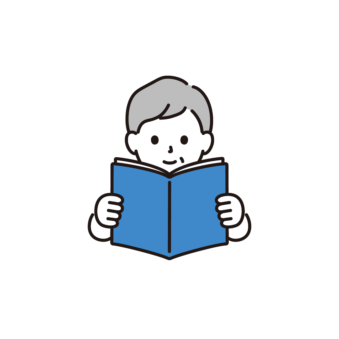 本を読むシニア女性