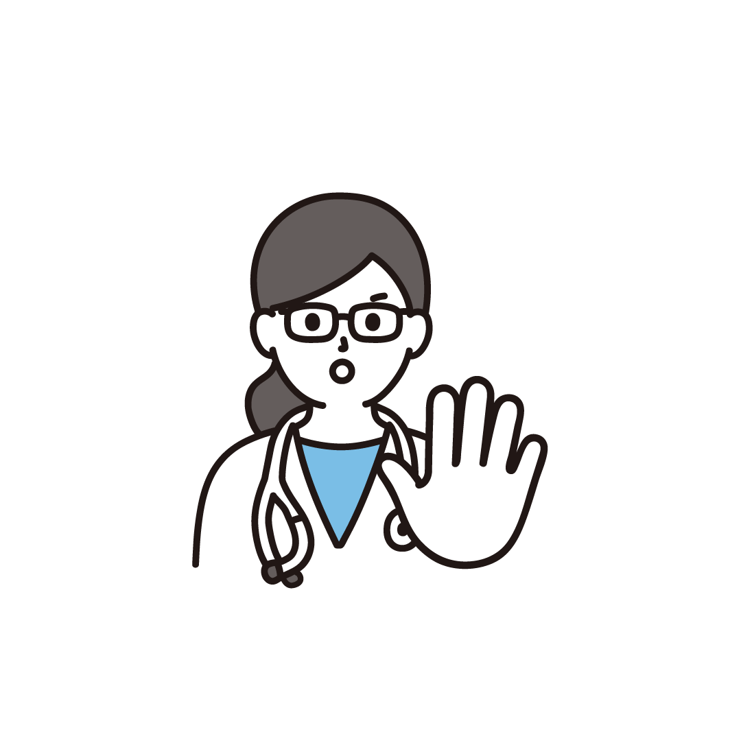 ストップポーズをする女性医師
