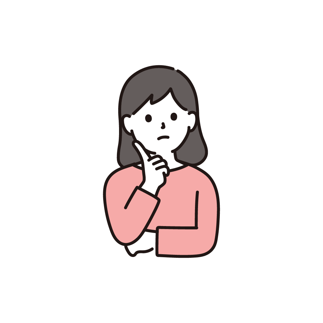 考え事をする女性