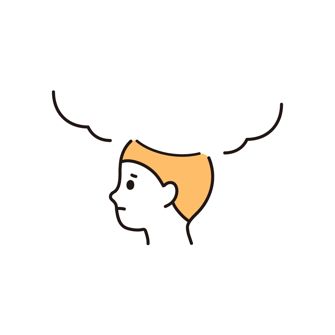 男性の頭が開いたイメージ（悩み）