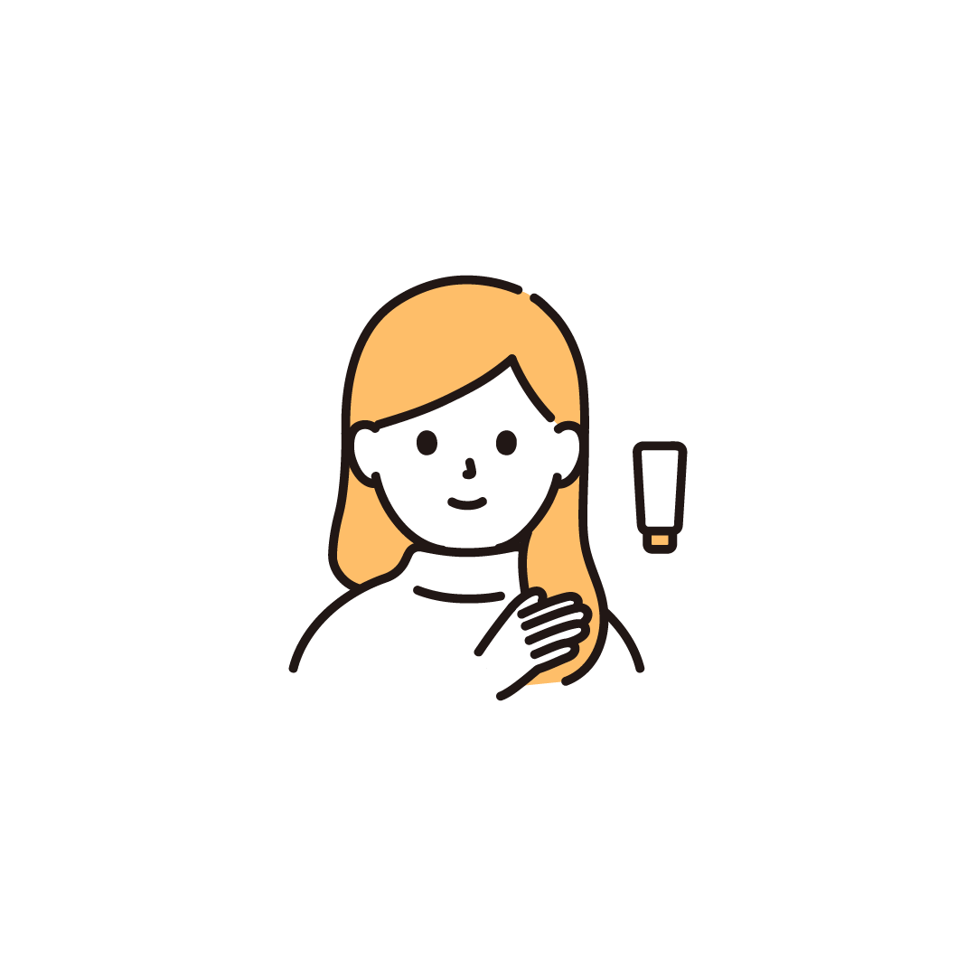 トリートメントをする人