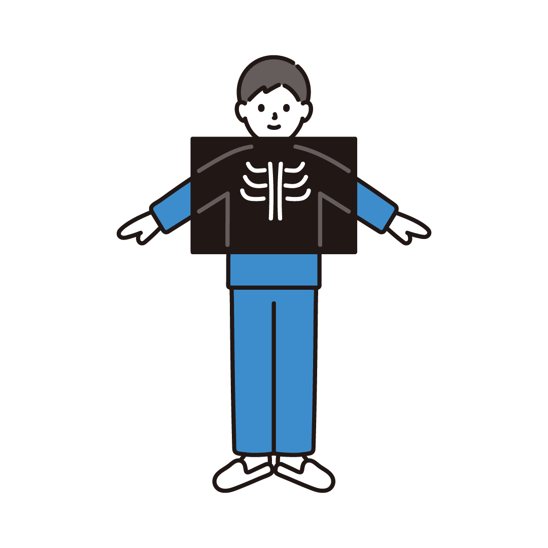 レントゲン写真と人